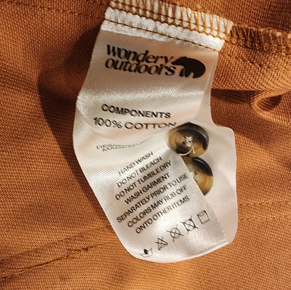 Wondery Ryan Cargo Shirt Jacket in a rust or orange cotton twill. - Picture 10 of 10